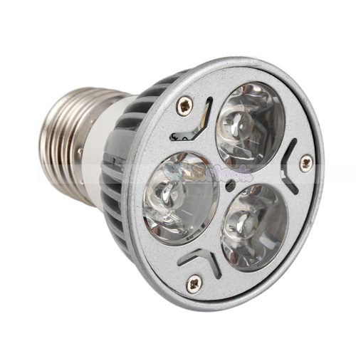 E27 3W 240LM 85V-265V Warm White 3 LED Spot Lamp Down VLS09